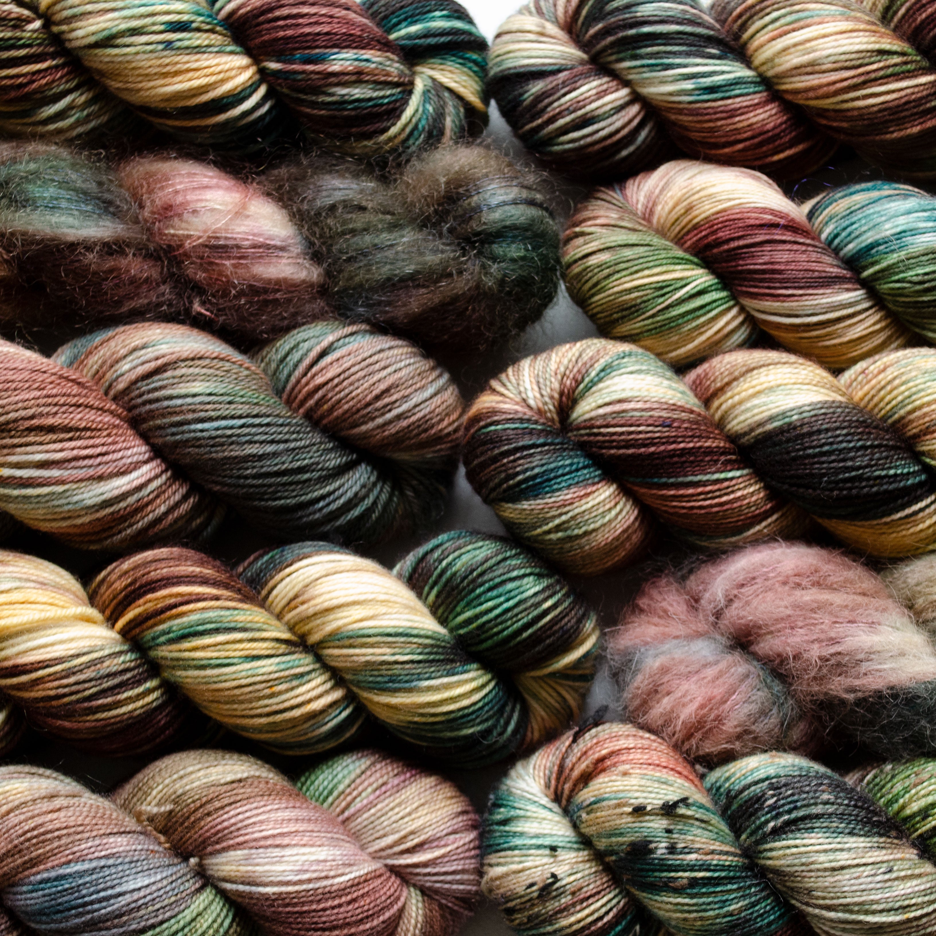 Indian Corn - Hand-dyed Yarn, Sock Yarn, Wool Yarn - Burgundy